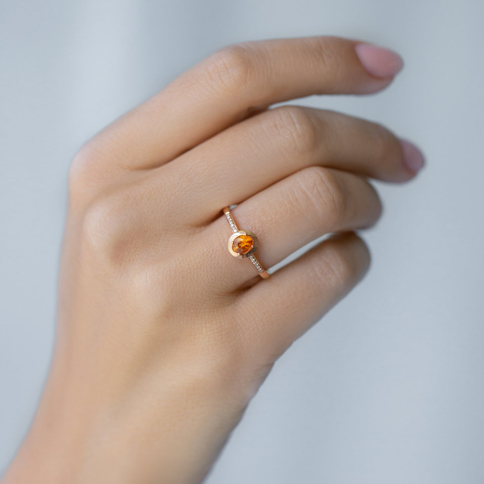 Diamond ring with Sapphire Sapphire Princess