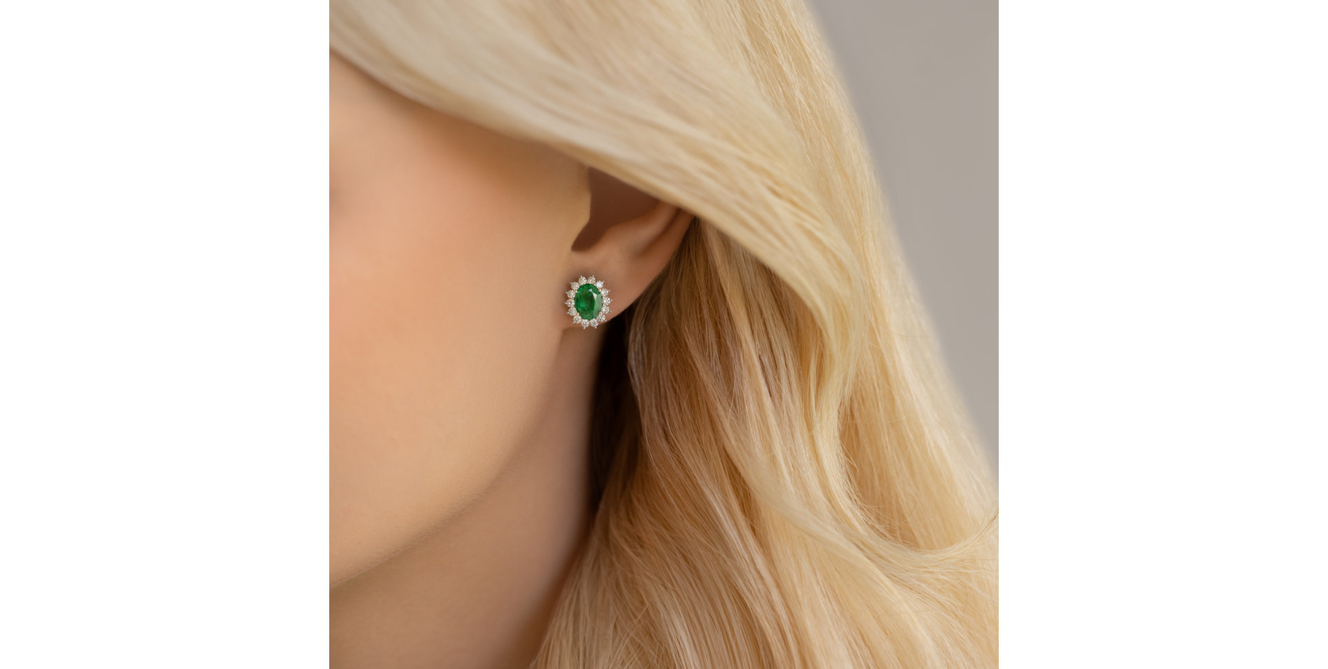 Diamond earrings with Ruby Princess Sparkle