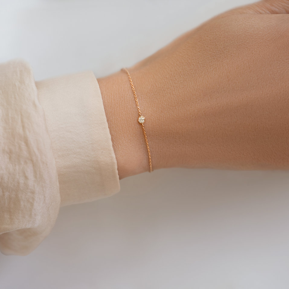 14ct white gold diamond bracelet Crazier Love