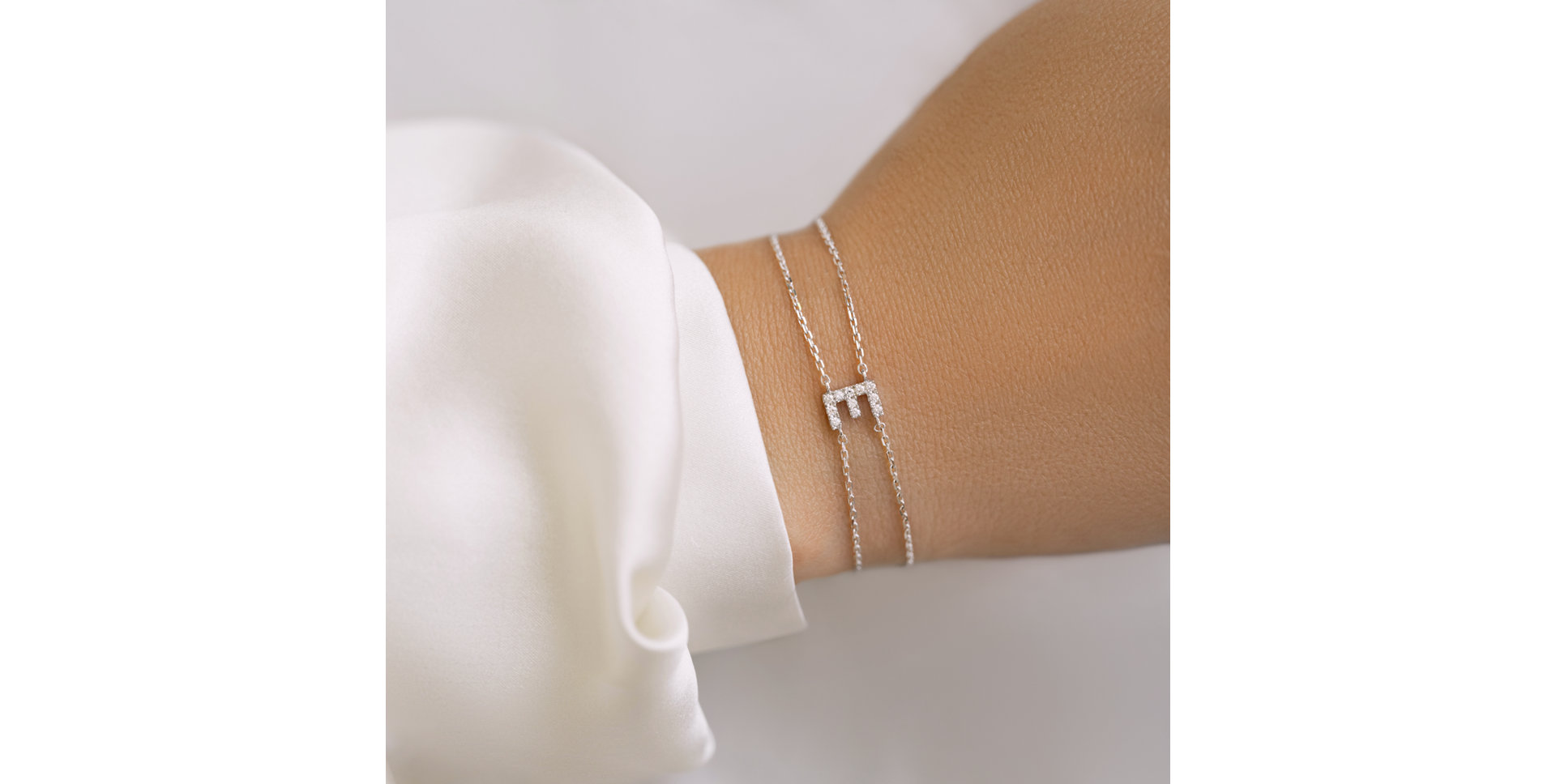 Bracelet with diamonds Alphabet Constellations
