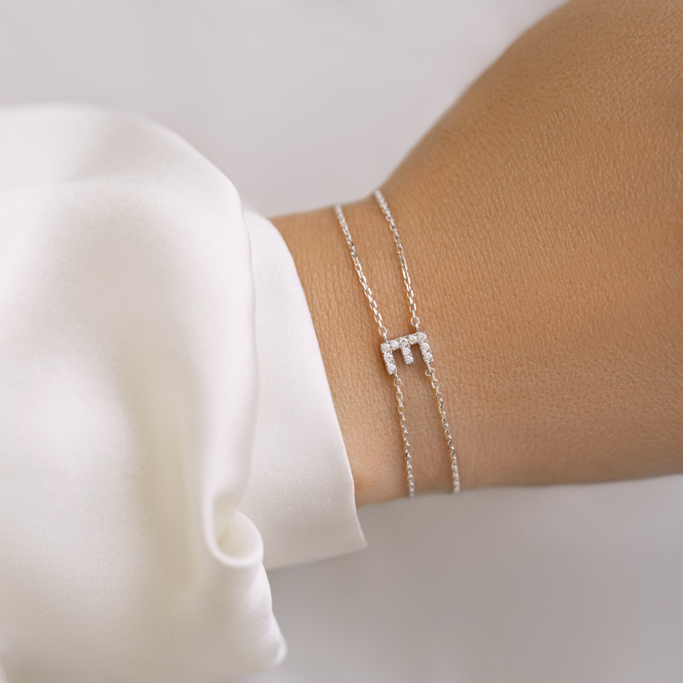 Bracelet with diamonds Alphabet Constellations