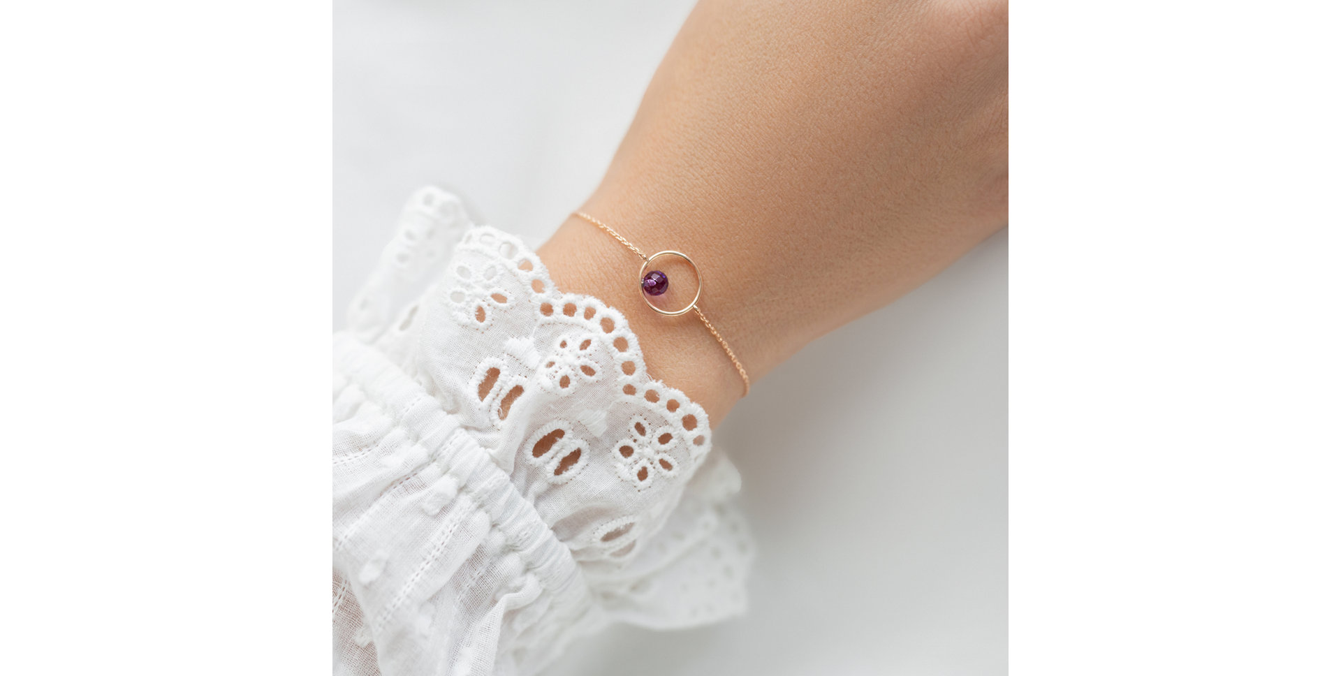 Bracelet with Amethyst Purple Dream