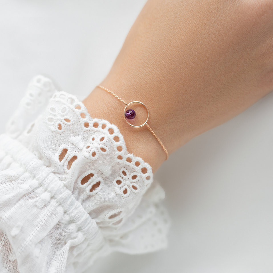 Bracelet with Amethyst Purple Dream