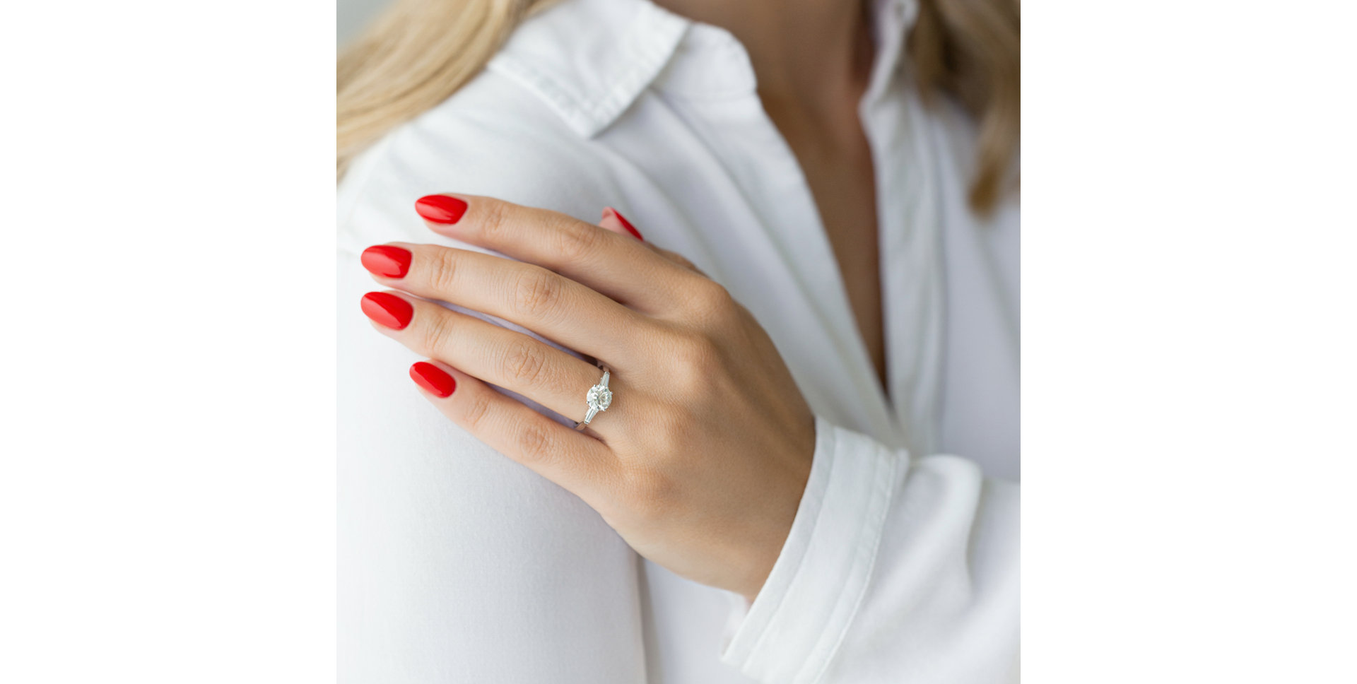 14ct white gold diamond ring Royal Ranger