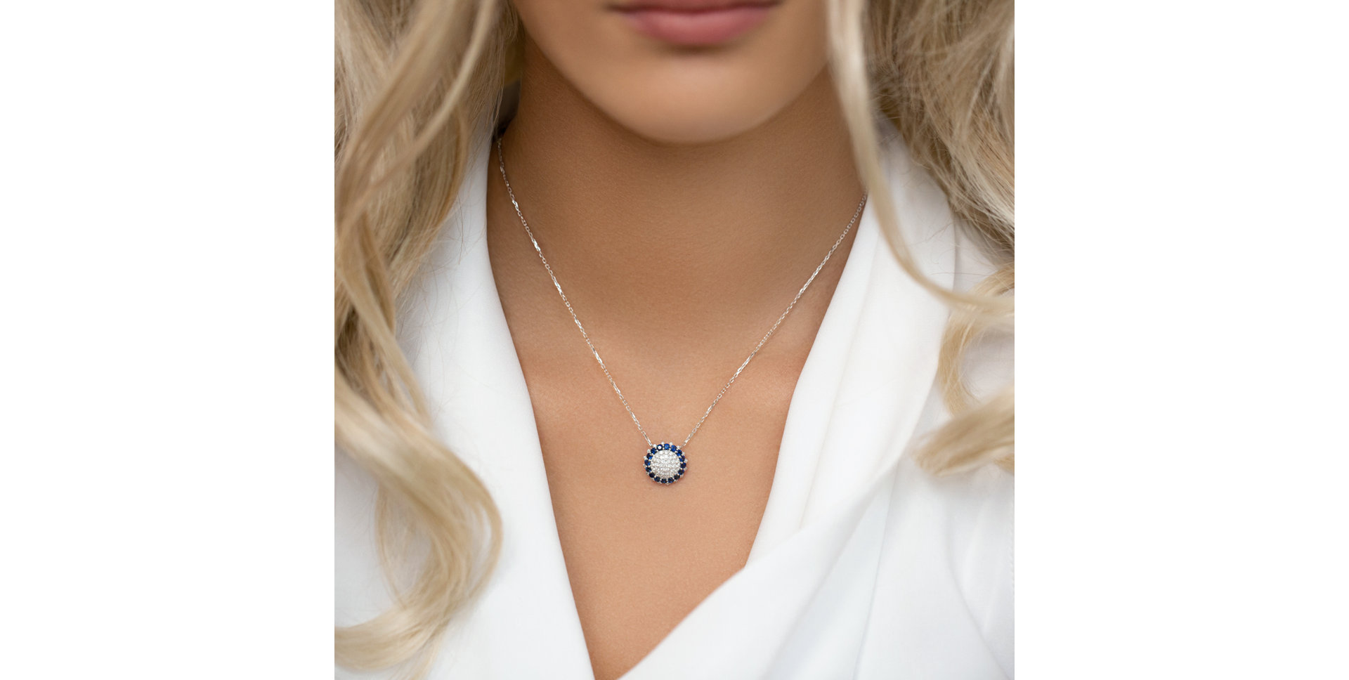 Diamond necklace with Ruby Motions of Fortune