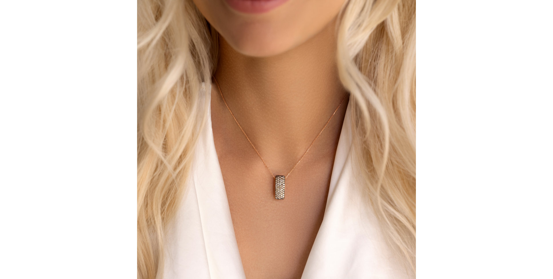 Pendant with diamonds Inferno Night