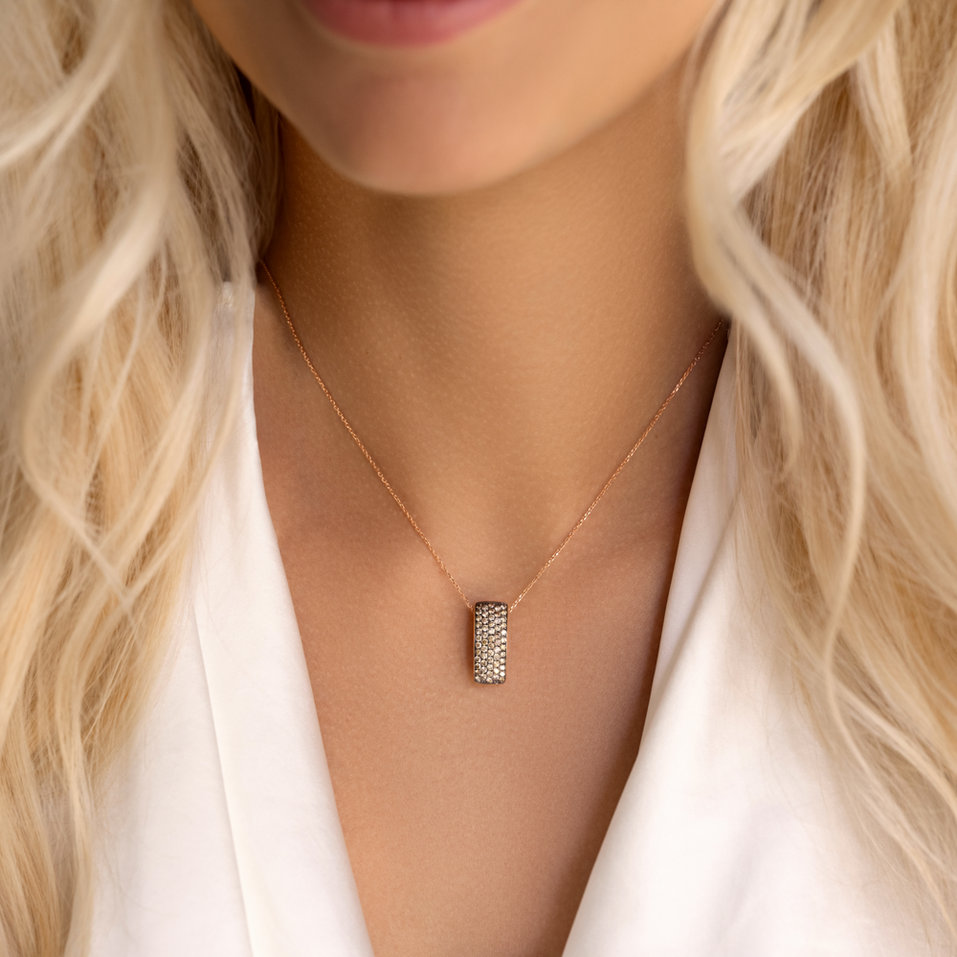 Pendant with diamonds Inferno Night