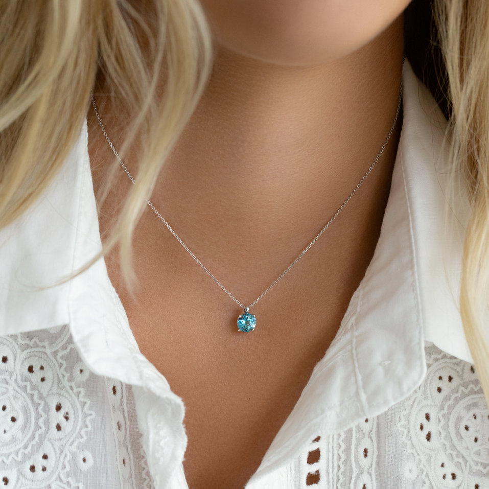 Necklace with Topaz Swiss Monsoon Bonbon