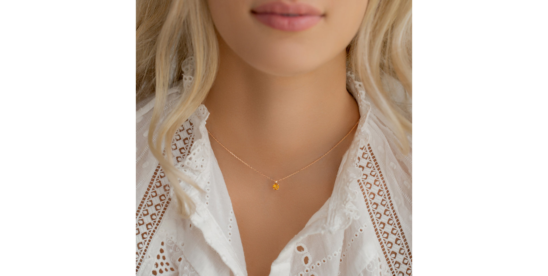Necklace with Citrine Monsoon Bonbon