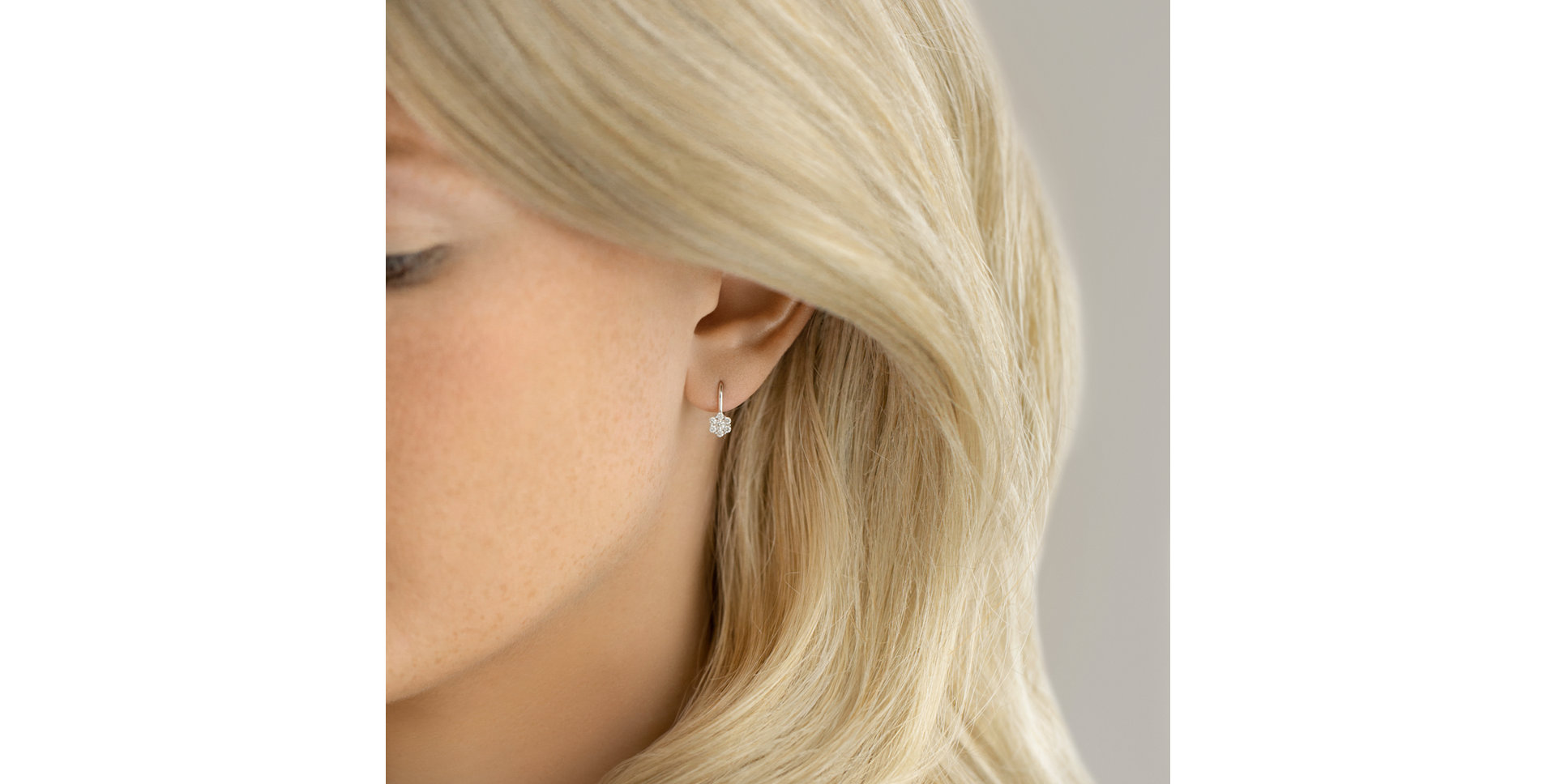 14ct white gold diamond earrings Eternal Brilliance