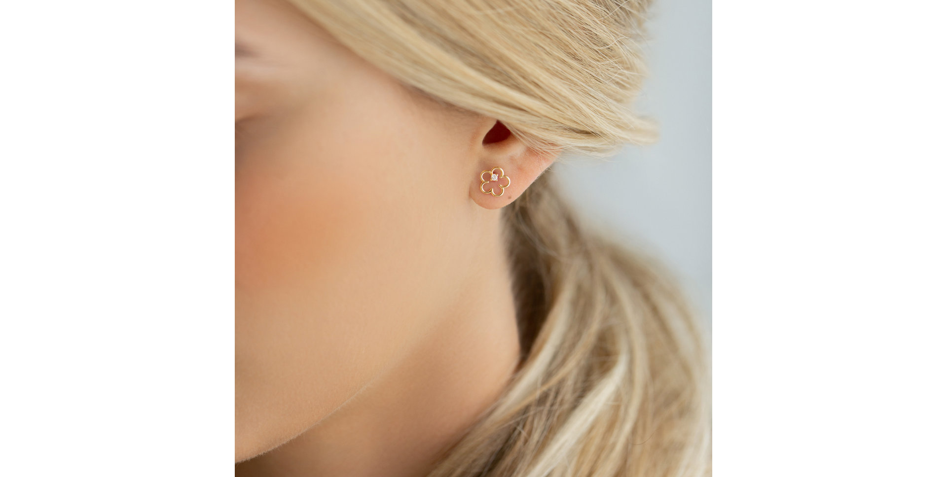 Diamond earrings Glossy Daisy