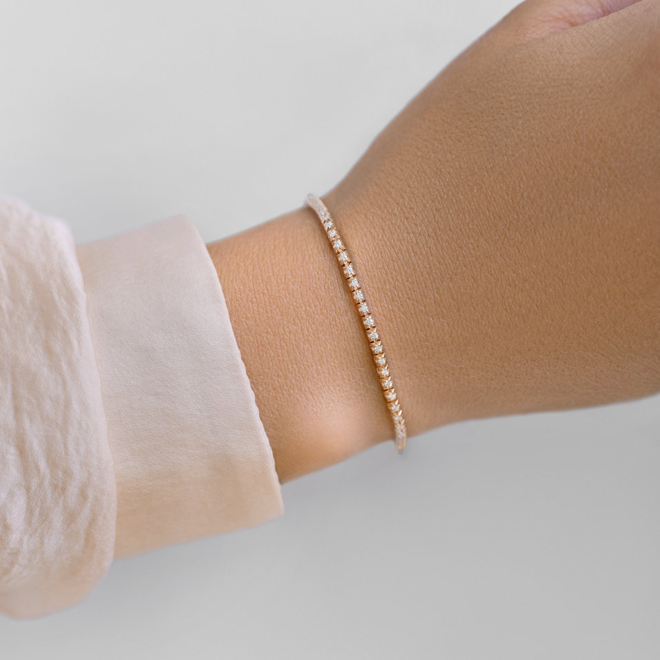 Bracelet with diamonds Thanatos