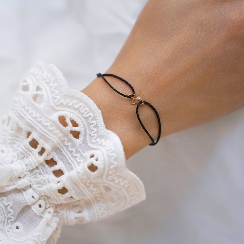 Bracelet with cord Enchanting
