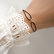 Bracelet with cord Glossy daisy3