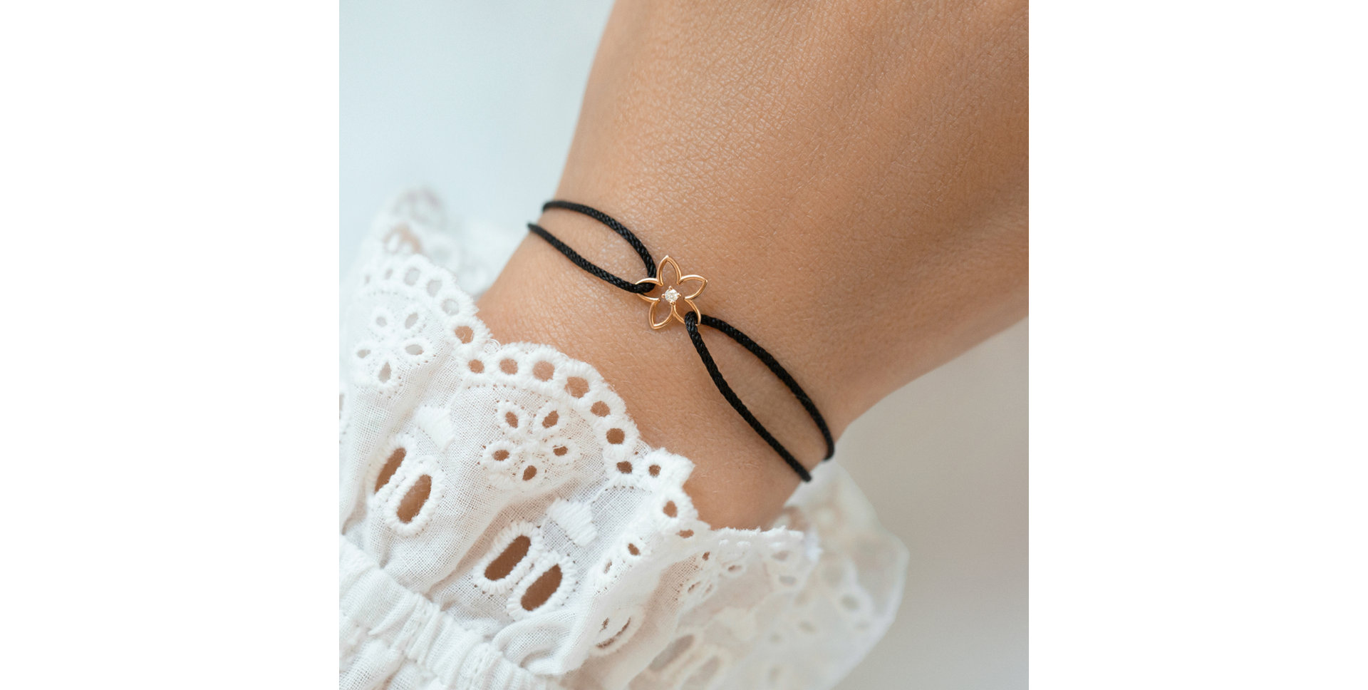 Bracelet with cord Flowery Dream