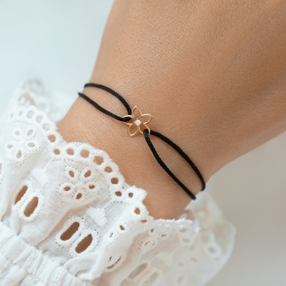 Bracelet with cord Flowery Dream