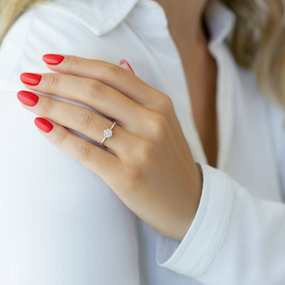 Diamond ring Shiny Flower