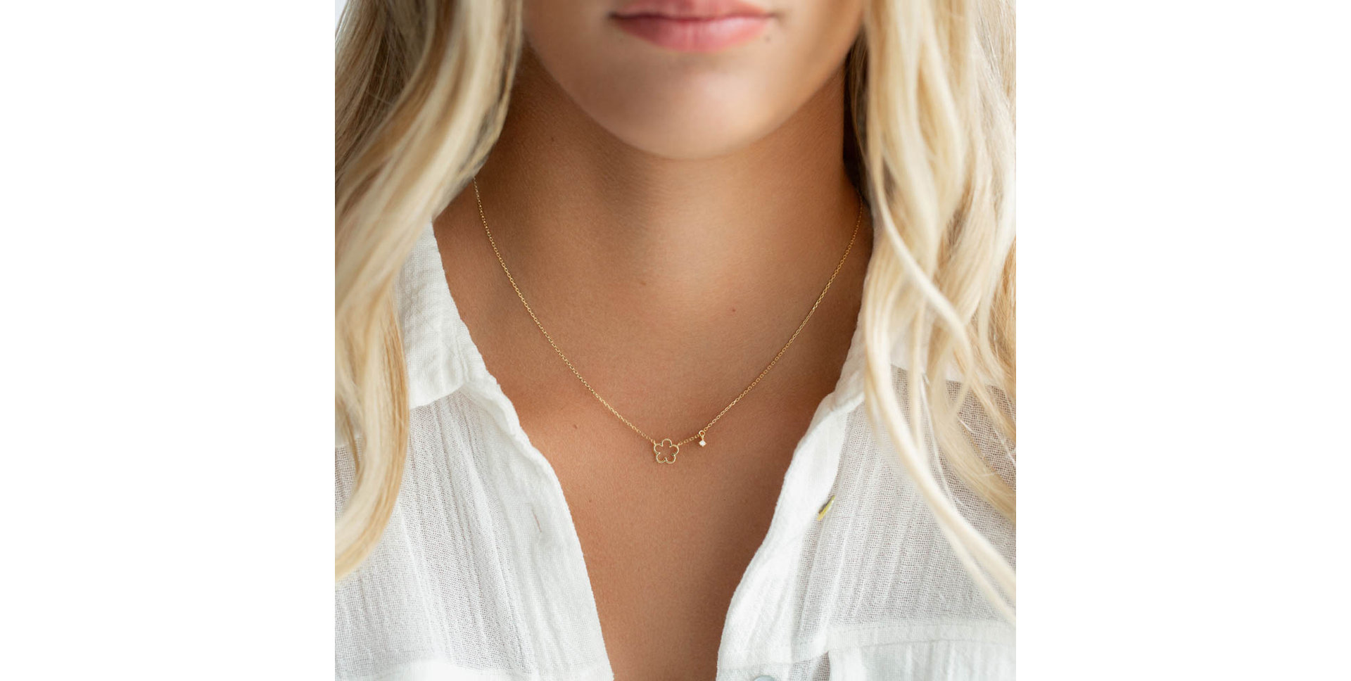 Diamond necklace Botanical Beauty