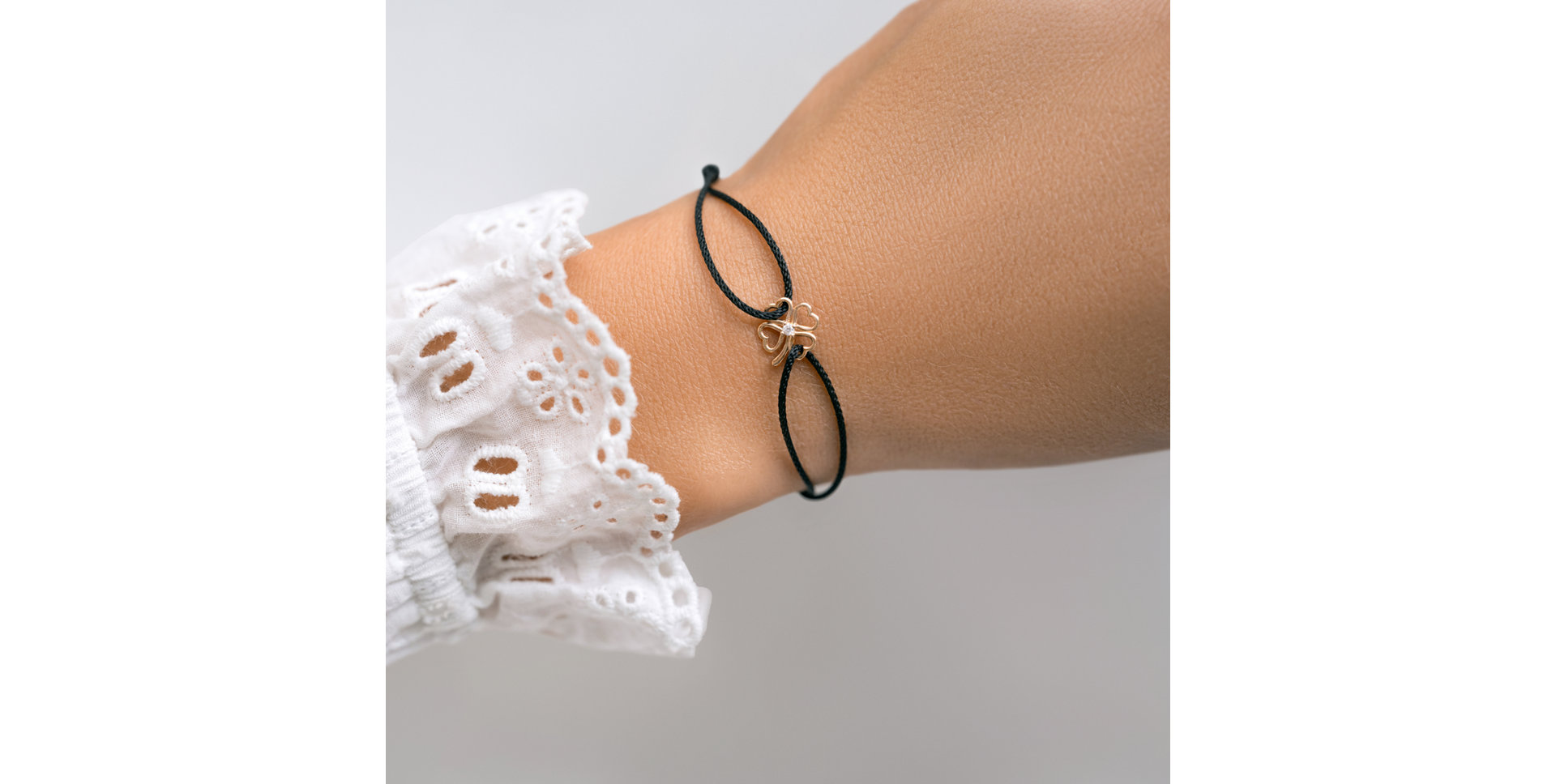 Bracelet with cord Lucky