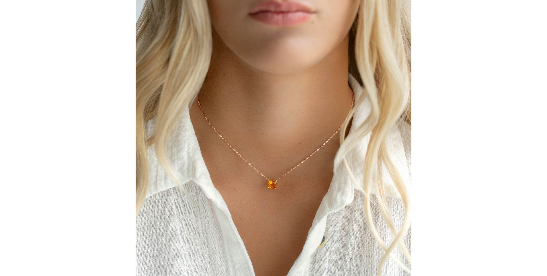 Necklace with Citrine Manon