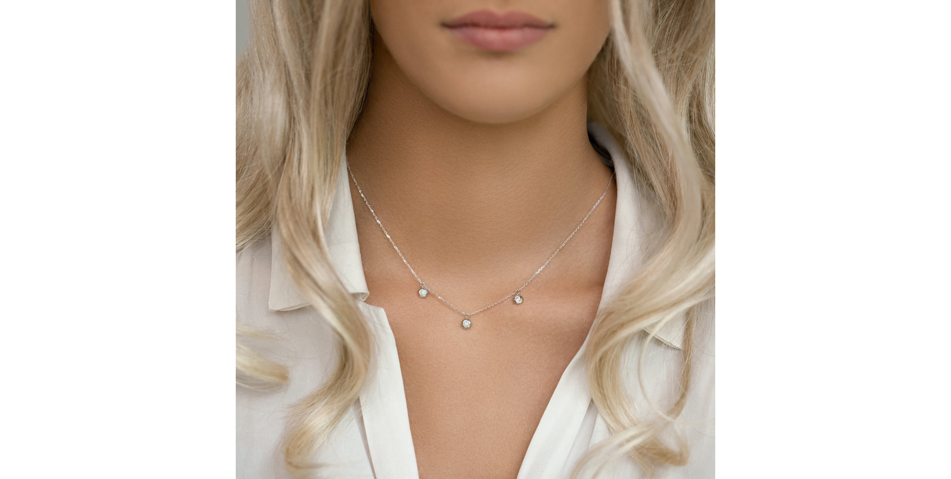 Diamond necklace Sparkling Dots