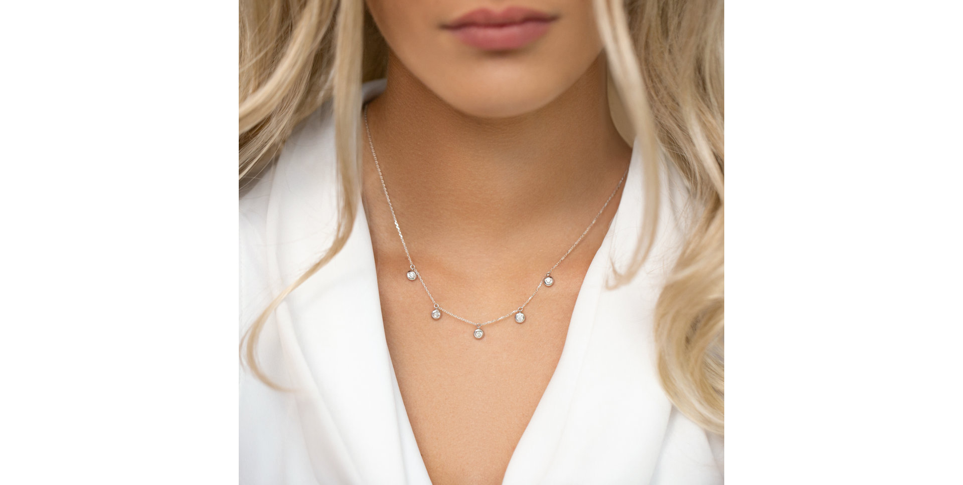 Diamond necklace Sparkling Dots