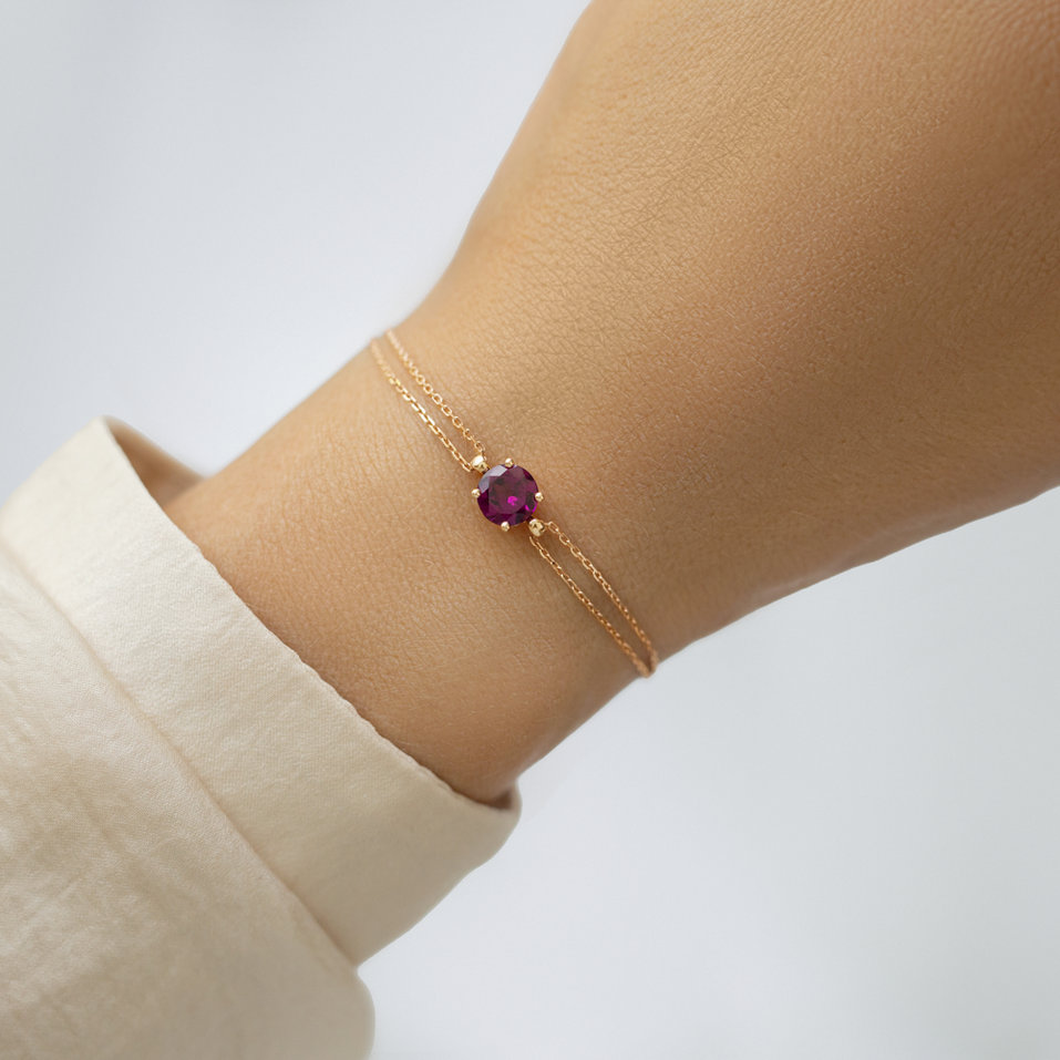 14ct white gold bracelet with Tanzanite Roneme