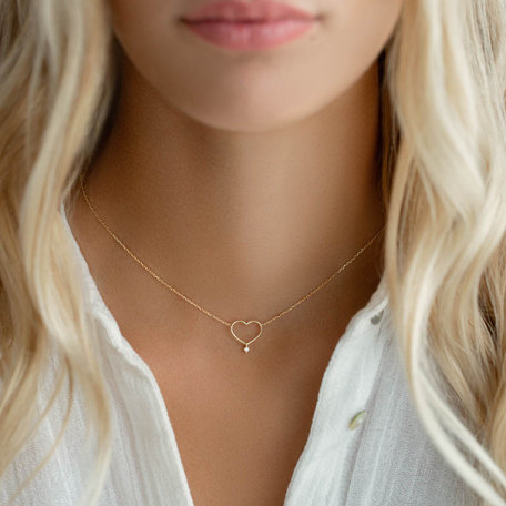 Diamond necklace Eternal Heart