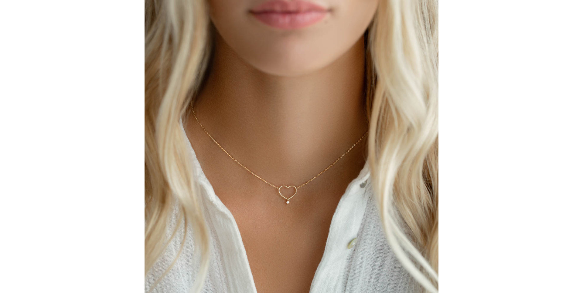 Diamond necklace Eternal Heart