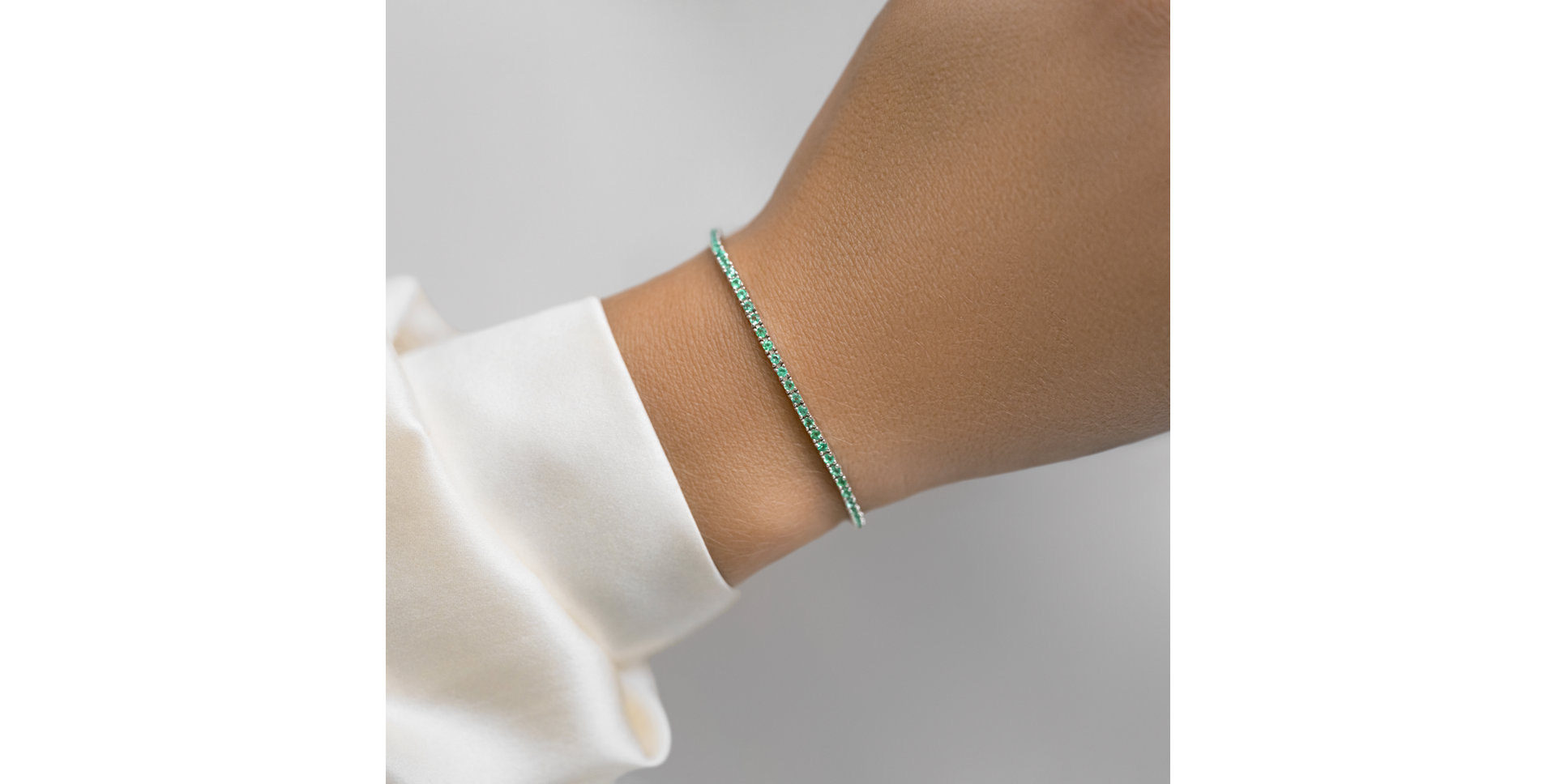 Bracelet with Emeralds Orielle
