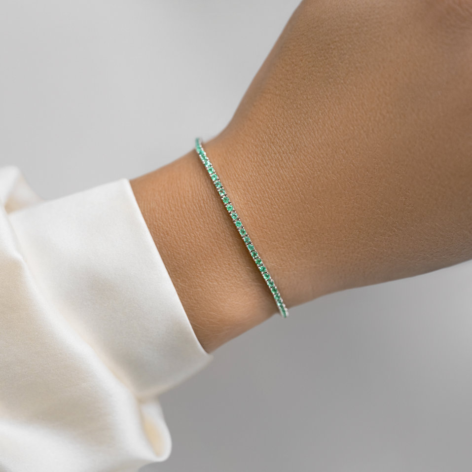 Bracelet with Emeralds Orielle