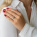 Ring with blue diamonds and white diamonds Regal Lie4