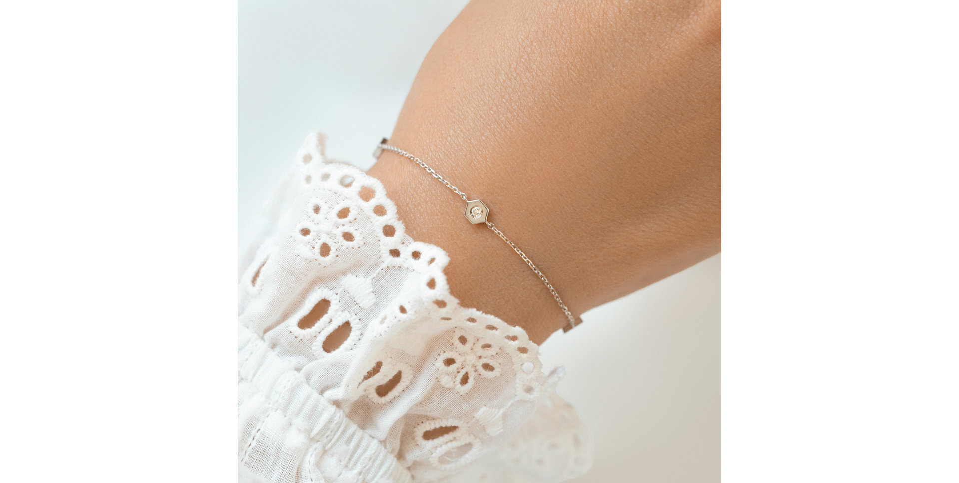 Diamond bracelet Hexagonal Brilliance