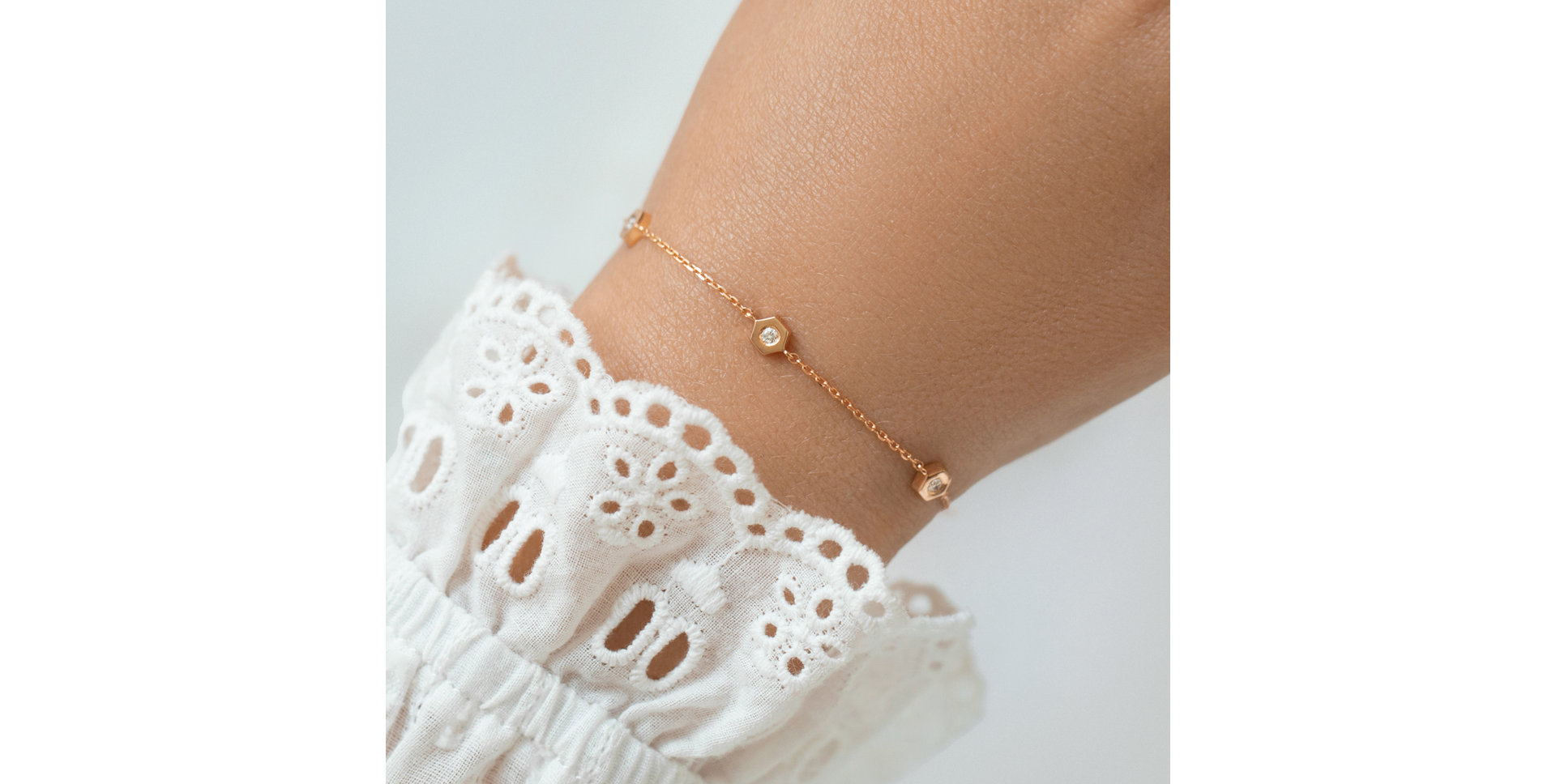 Diamond bracelet Hexagonal Brilliance