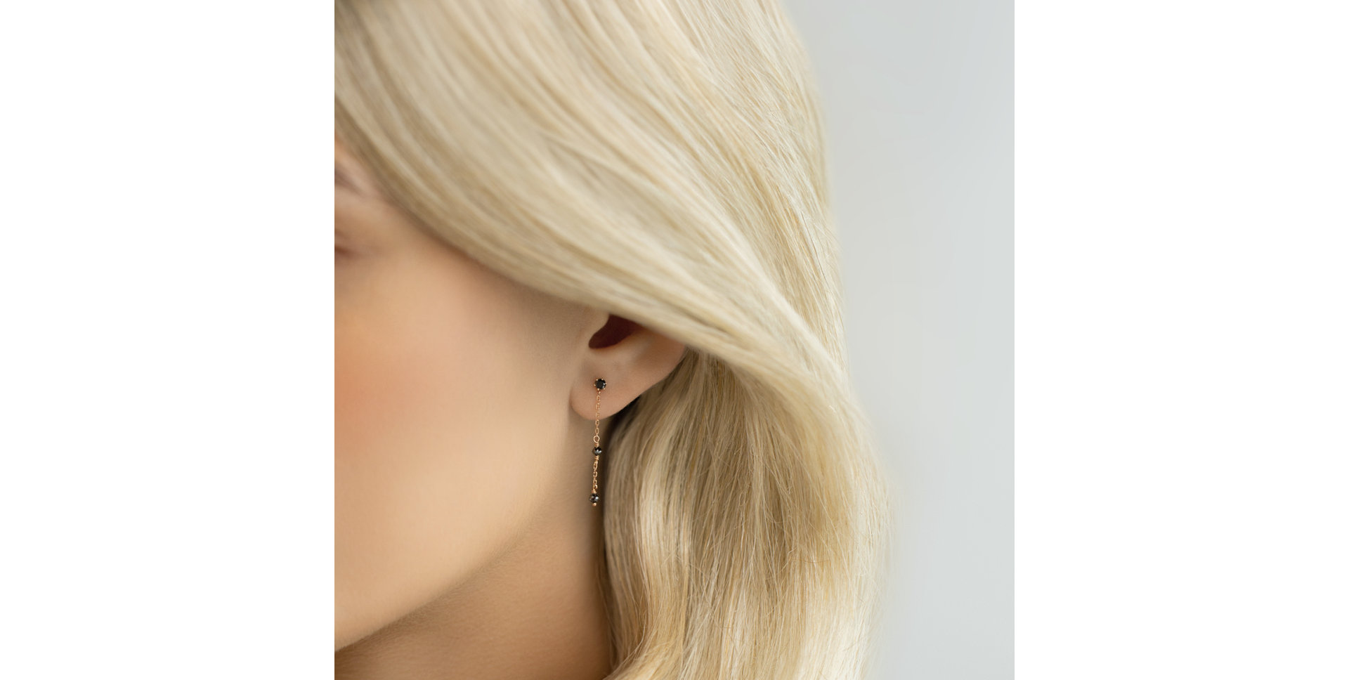 Diamond earrings Glance of Night