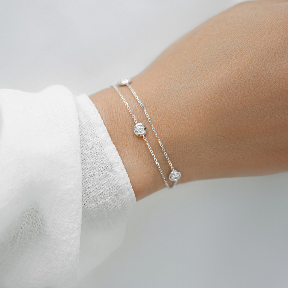 Diamond bracelet Five Dots