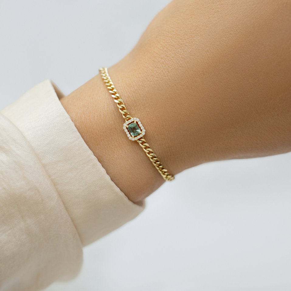 Diamond bracelet with Sapphire Mysterious Spell