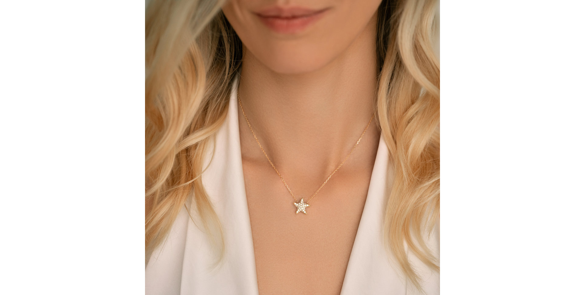 Diamond necklace Starfish