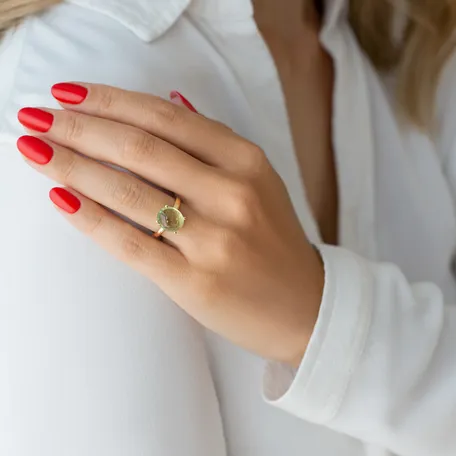 Ring with Tourmaline Alluring Light