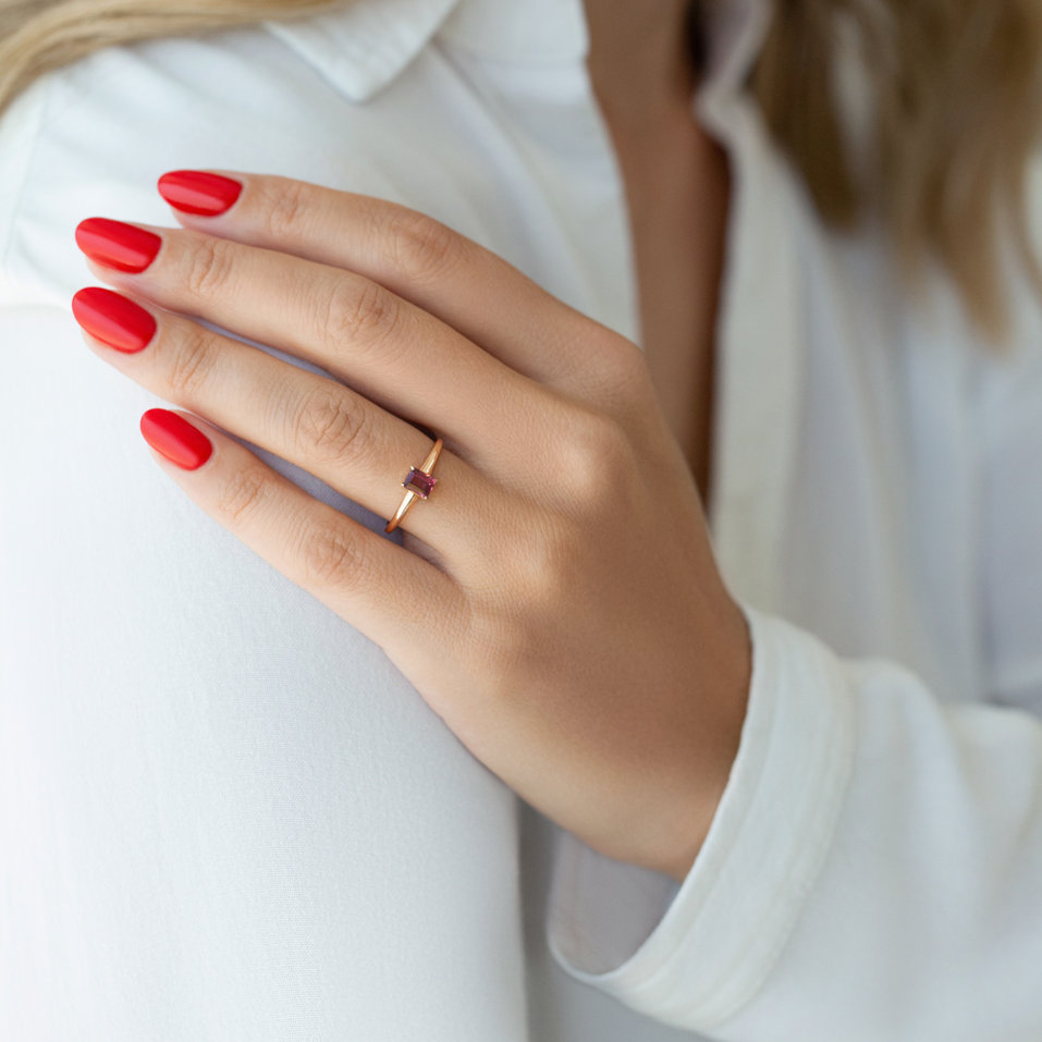 Ring with Tourmaline Domante