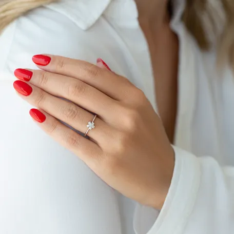 Diamond ring Miracle Flower