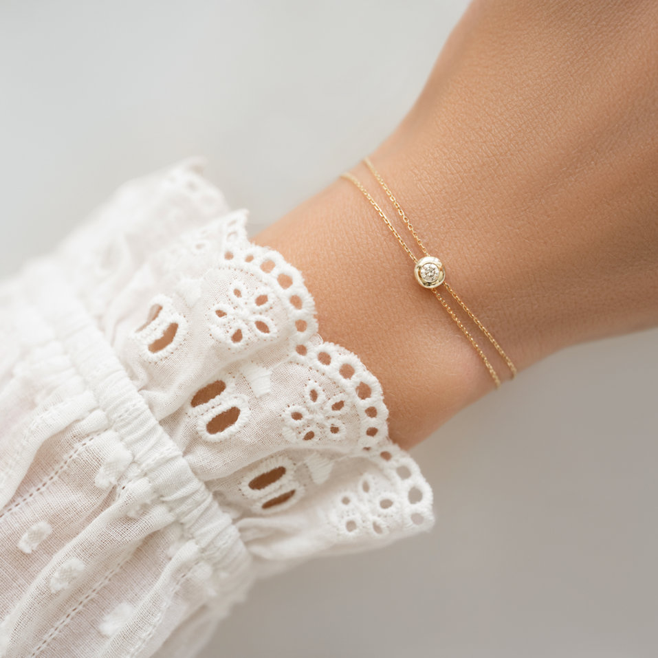 Náramek s diamantom Space Magic