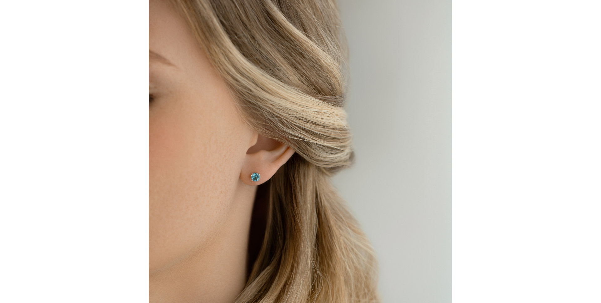 Earrings with Topaz Orbs