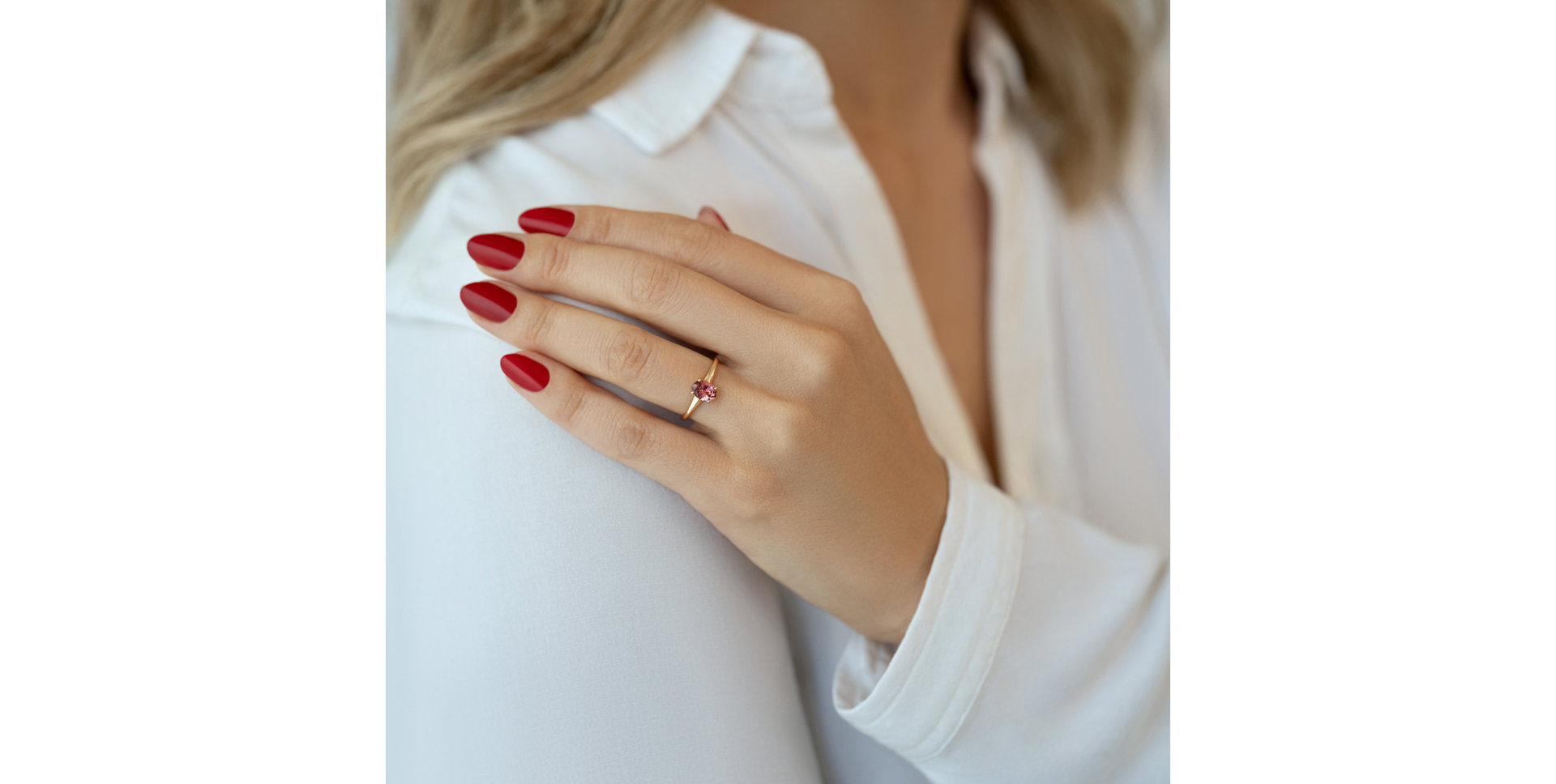 Ring with Rourmaline Mystic Abyss