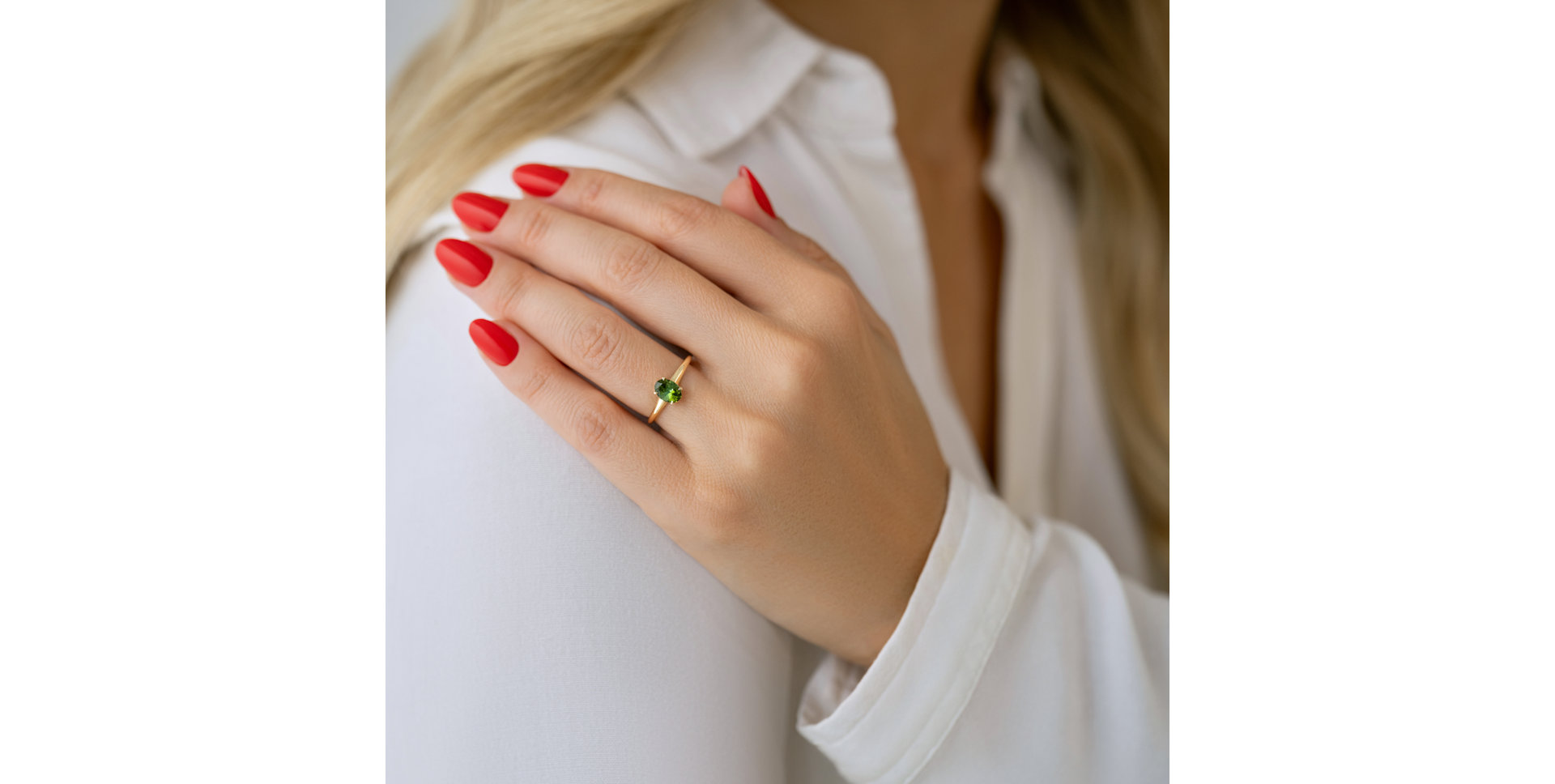 Ring with Rourmaline Mystic Abyss