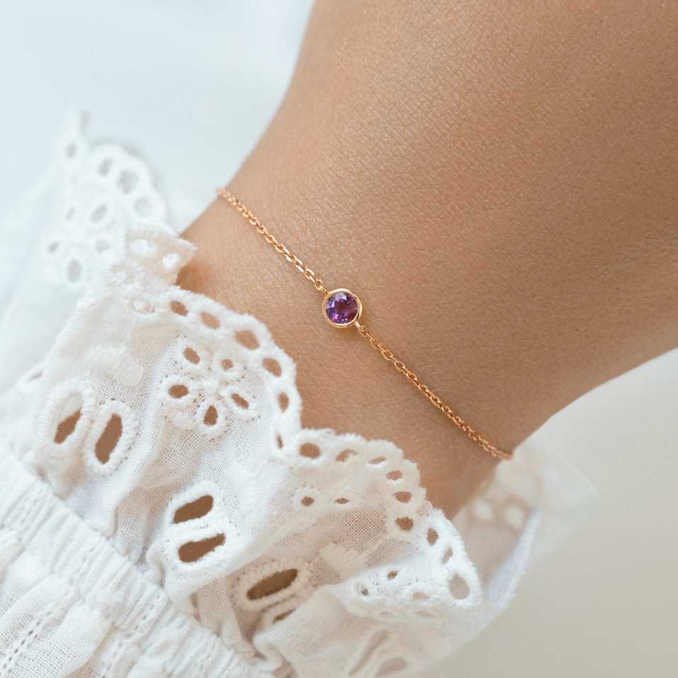 Bracelet with Tourmaline Neon Dot