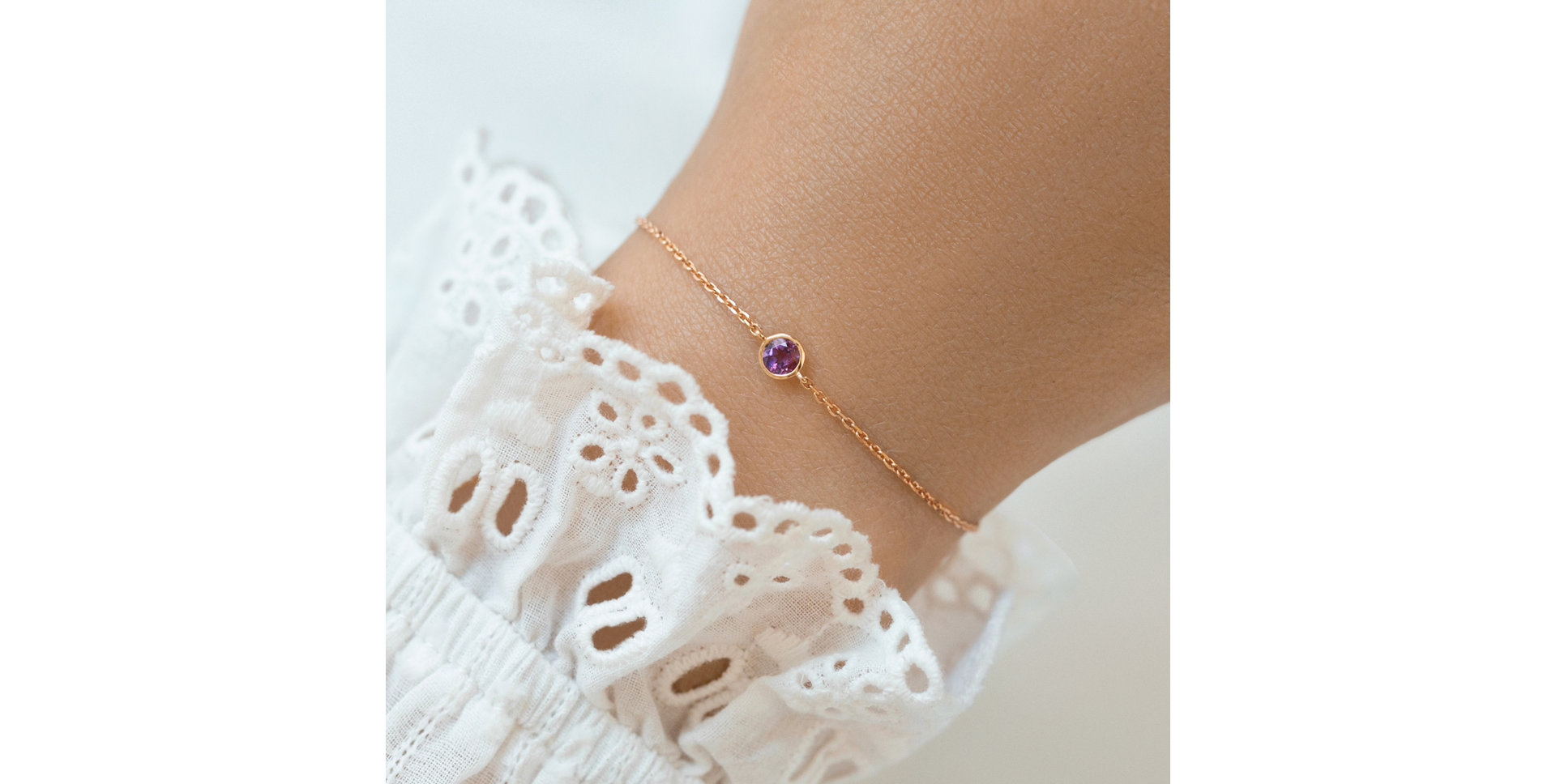 Bracelet with Quartz Neon Dot