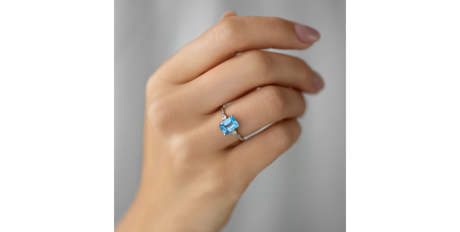 Diamond ring with Citrine Royal Anne