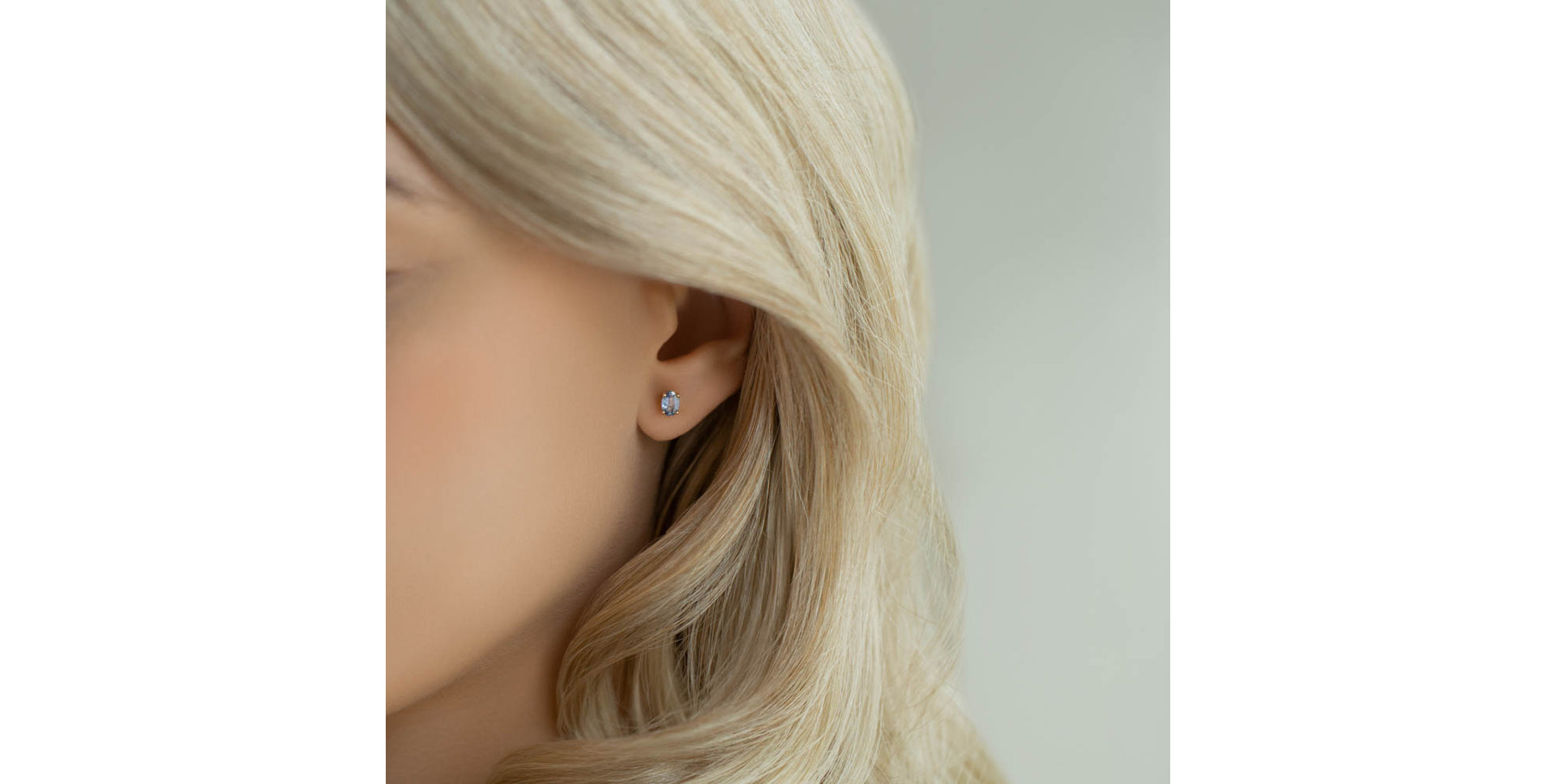 Earrings with Sapphire Mystic Abyss