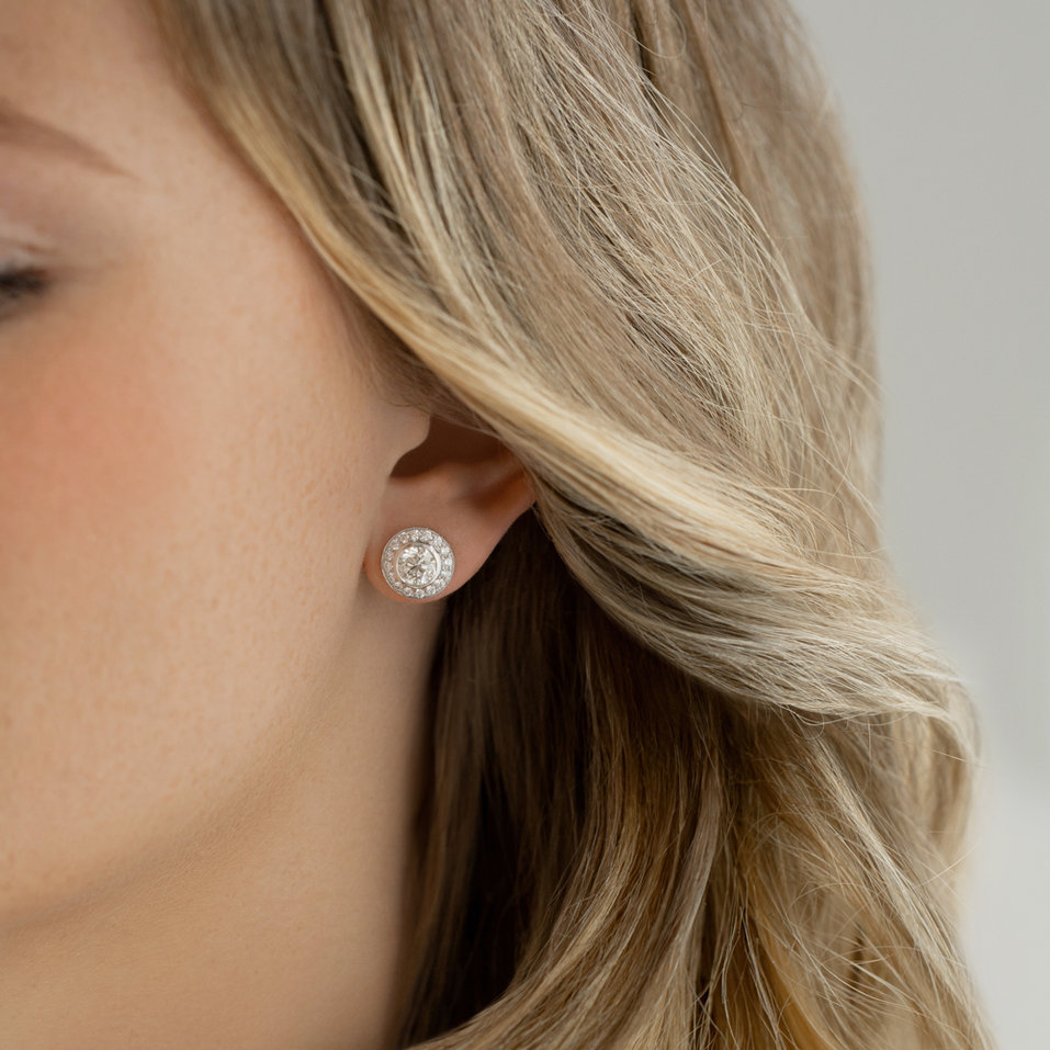 Diamond earrings Snowy Claire